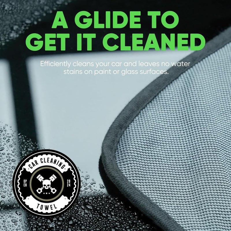 KKV 2-Pack Microfiber Towels (35"x 24") Extra Large Ultra Absorbent Drying Towel for Cars and Trucks, Without Streaks, Scratches, or Water Spots - Image 2